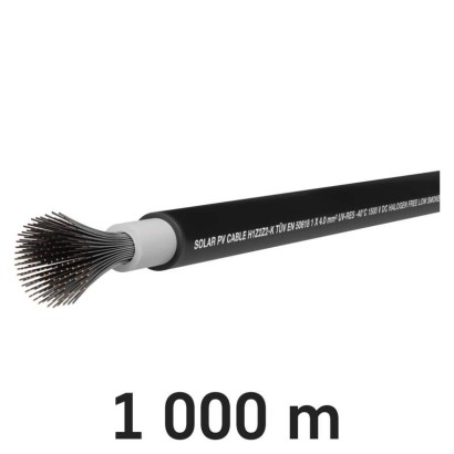 323850 pv solarny kabel h1z2z2 cierna 4mm 1000 m