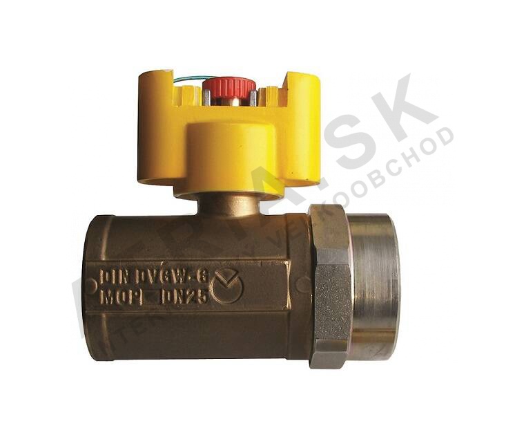 40550 gulovy uzaver plynu g24 s integrovanou tlakovou zatkou a prevlecnou maticou 3 4 x5 4 priamy