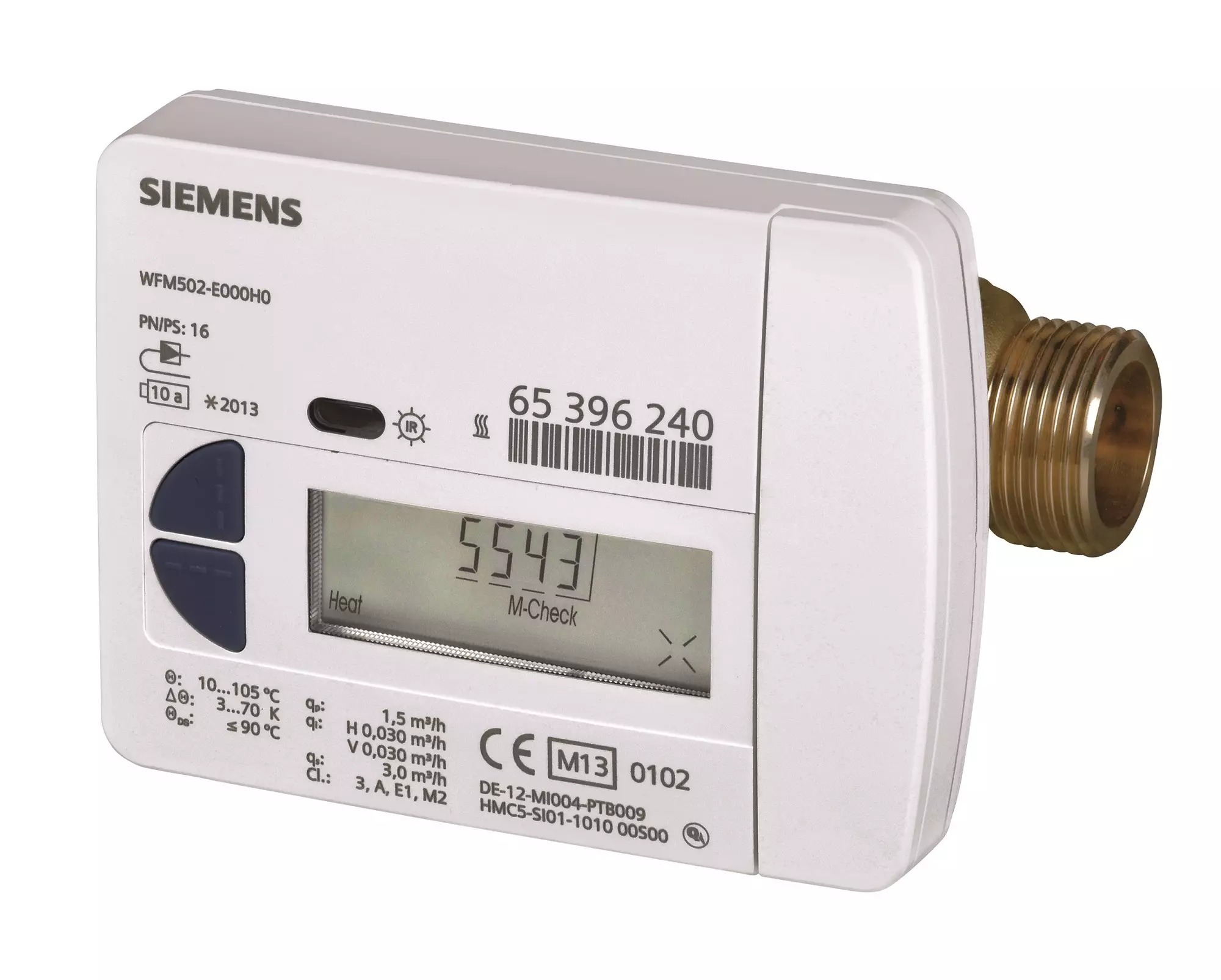 265481 merac tepla s elektronickym irda vystupom 1 5m3 h 3 4 110mm