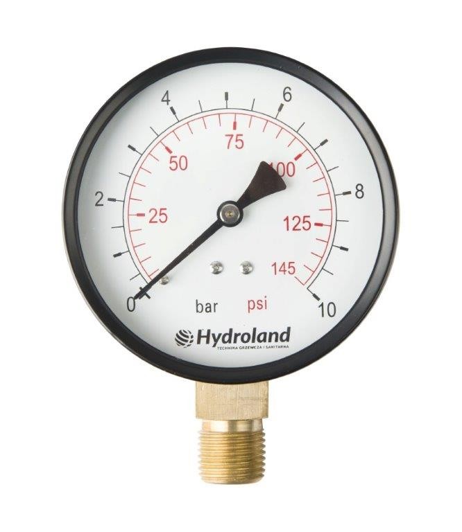 137589 radial manometer 0 2 5 bar 100 mm