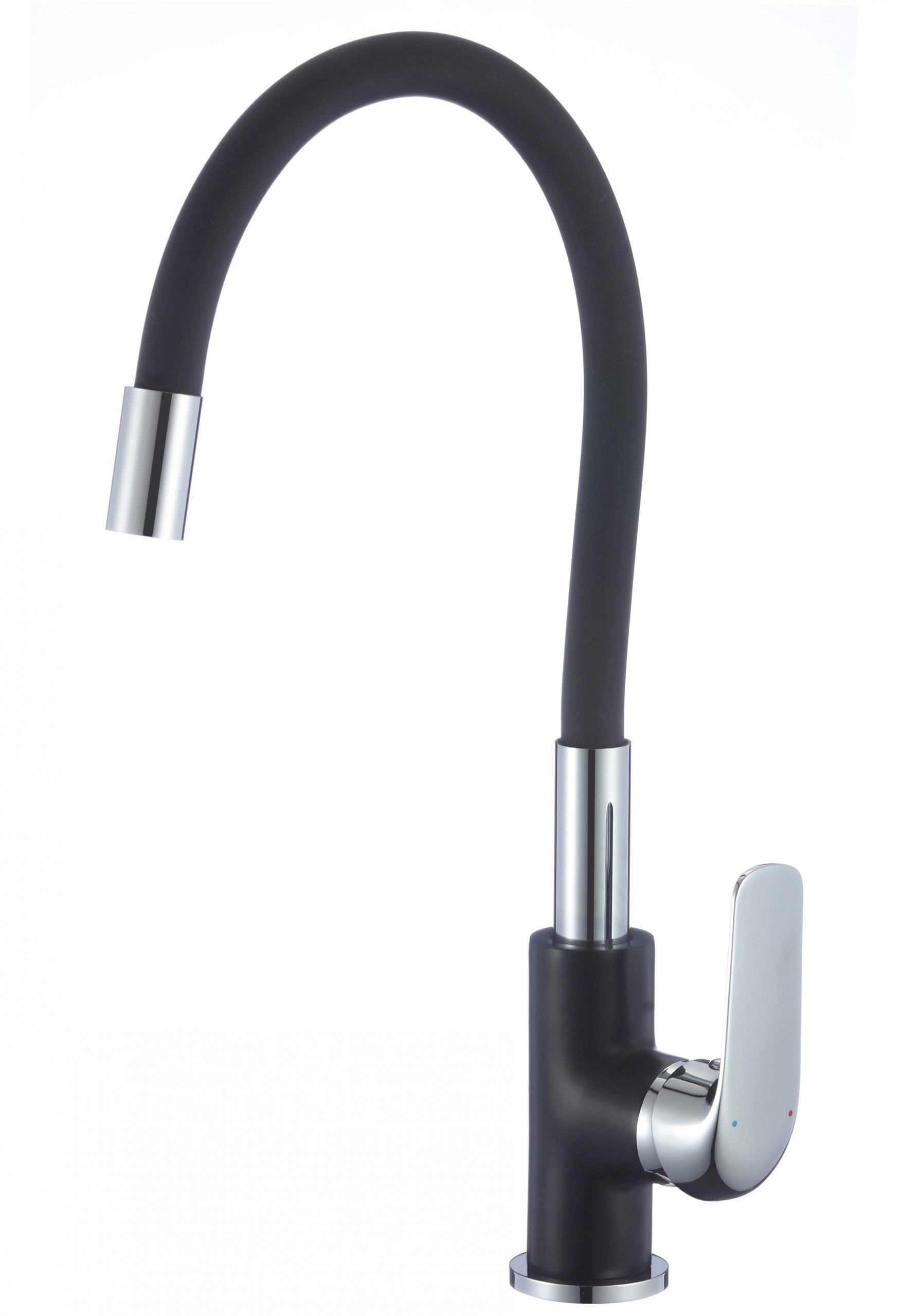 137706 kitchen mixer emma flex black with black spout