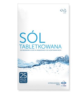Soľová tableta - vrece 25 kg