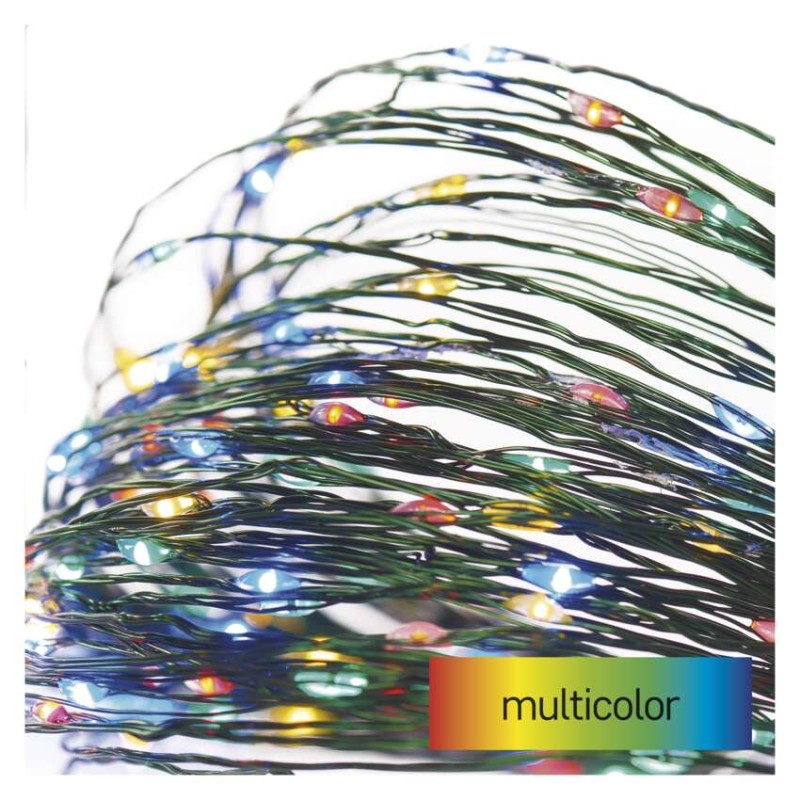 535493 1 led vianocna nano retaz zelena 15 m vonkajsia aj vnutorna multicolor casovac