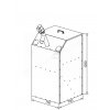 Kompaktná nádrž na pelety AZPD (Typ Kompaktná nádrž na pelety AZPD 240 L)