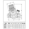 246683 3 tlakovy redukcny ventil 1 2 pn 16bar pracovny rozsah 1 5 5 bar t max 80 c s pripojenim 1 4 f na manometer
