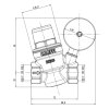 246689 3 tlakovy redukcny ventil 3 4 pn 16bar pracovny rozsah 1 5 5 bar t max 80 c s pripojenim 1 4 f na manometer