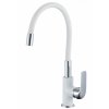 137709 kitchen mixer emma flex white with white spout