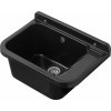 137796 plastic sink black 55x34x21 siphon mounting kit