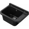 137799 plastic sink black 60x34x21 siphon mounting kit