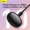 828791 6 baseus earphone bluetooth bowie e2 bt 5 2 tws av synchronization low latency ip55 black ngtw090001