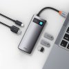 828812 1 baseus hub metal glam series 5 in 1 3xusb a 3 0 type c male type c female hdmi a gray eu wkwg020013