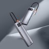 828812 4 baseus hub metal glam series 5 in 1 3xusb a 3 0 type c male type c female hdmi a gray eu wkwg020013