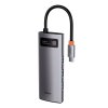 828812 23 baseus hub metal glam series 5 in 1 3xusb a 3 0 type c male type c female hdmi a gray eu wkwg020013
