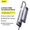 828821 9 baseus hub metal gleam series 8 in 1 multifunctional type c to pd 4k hd usb3 0 docking station gray cahub cv0g