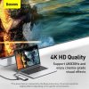 828821 13 baseus hub metal gleam series 8 in 1 multifunctional type c to pd 4k hd usb3 0 docking station gray cahub cv0g
