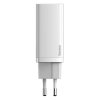 1423383 9 baseus travel charger gan2 lite quick charger c u qc 3 0 pd 3 0 65w eu white ccgan2l b02