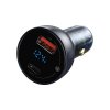 896477 4 baseus car charger particular digital display c u pd 3 0 qc 4 0 scp pps 5a 65w dark gray cckx c0g