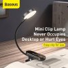 1423365 6 baseus home comfort reading mini clip lamp charing cable 400 mah 4000k 3w dark gray dgrad 0g