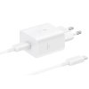 1424670 samsung travel charger 45w with type c to type c cable 1 8m pd3 0 pdo pps white eu ep t4511xwegeu