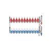 Stainless steel square manifold with automatic venting - 11 way