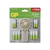 AA/AAA alkaline battery GP Super 24pcs + hand fan