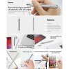 1460460 2 baseus tablet tool pen golden cudgel capacitive stylus pen silver acpcl 0s