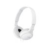 1391640 sony mdr zx110 wired on ear foldable headphones white eu