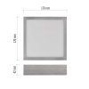 292425 12 led prisadene svietidlo stvorec strieborne 12 5w cct