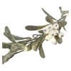 LED Christmas garland - mistletoe, 1,5 m, 3x AA, indoor, warm white, timer