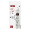 Surge protector - 3 sockets, 1.5 m, white