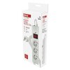 Surge protector - 3 sockets, 1.5 m, white