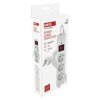 Surge protector - 3 sockets, 1.5 m, white