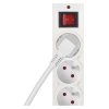 Surge protector - 3 sockets, 1.5 m, white