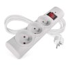 Surge protector - 3 sockets, 1.5 m, white