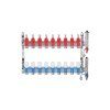 Stainless steel square manifold with automatic venting - 9 way