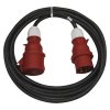 83708 2 3 fazovy vonkajsi predlzovaci kabel 10 m 1 zasuvka cierny guma 400 v 2 5 mm2