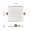 85976 3 led panel vixxo 125 125 stvorcovy vstavany biely 10 w neu b ip65