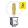 86945 4 led ziarovka filament mini globe 6w e27 neutralna biela