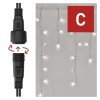 535472 17 standard led spoj retaz blikajuca cencule 2 5 m vonkajsia studena biela