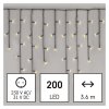 535823 3 led vianocne cencule 3 6 m vonkajsie aj vnutorne tepla biela programy