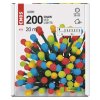 534206 14 led vianocna cherry retaz gulicky 20 m vonkajsia aj vnutorna multicolor casovac