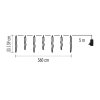 535937 10 led vianocna girlanda cencule 12 ks 3 6 m vonk a vnut studena biela