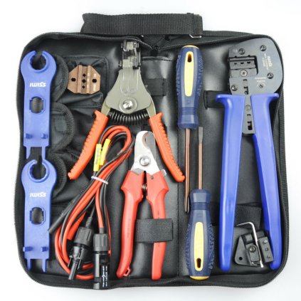 Toolkit-02 szerszámkészlet MC3, MC4 szolár csatlakozók krimpeléséhez