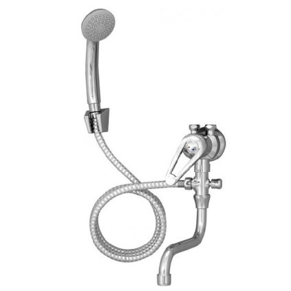 HAKL 026 háromutas, alacsony nyomású kombinált csaptelep kar + zuhany, kar, kar 18cm, tömlő 150cm