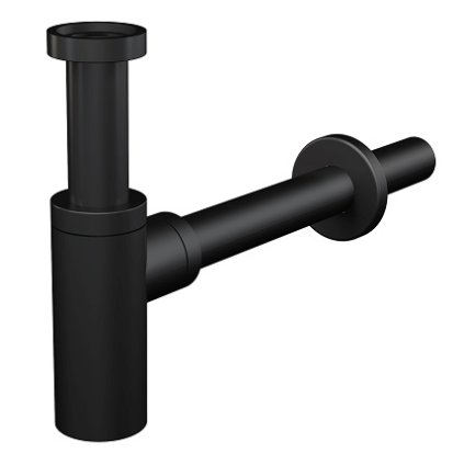 Mosogató szifon csúszóanyával G 5/4", áramlási sebesség 30 l/perc, DN32, DESIGN, matt fekete