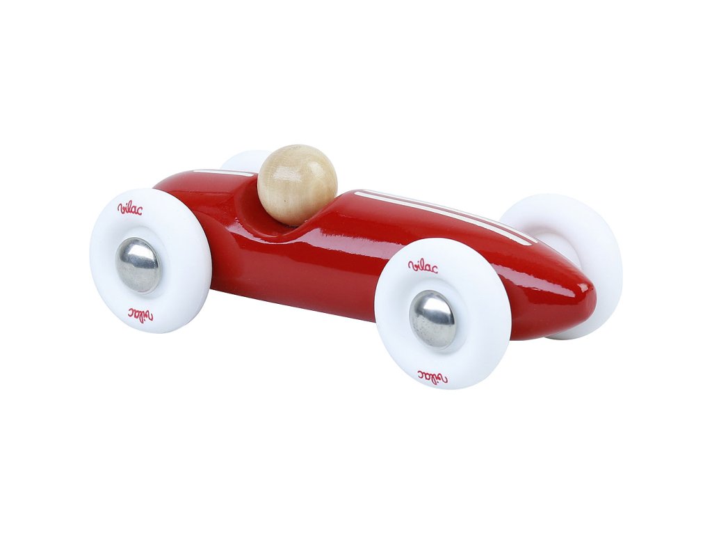 Vilac Drevené auto mini Grand prix vintage červené