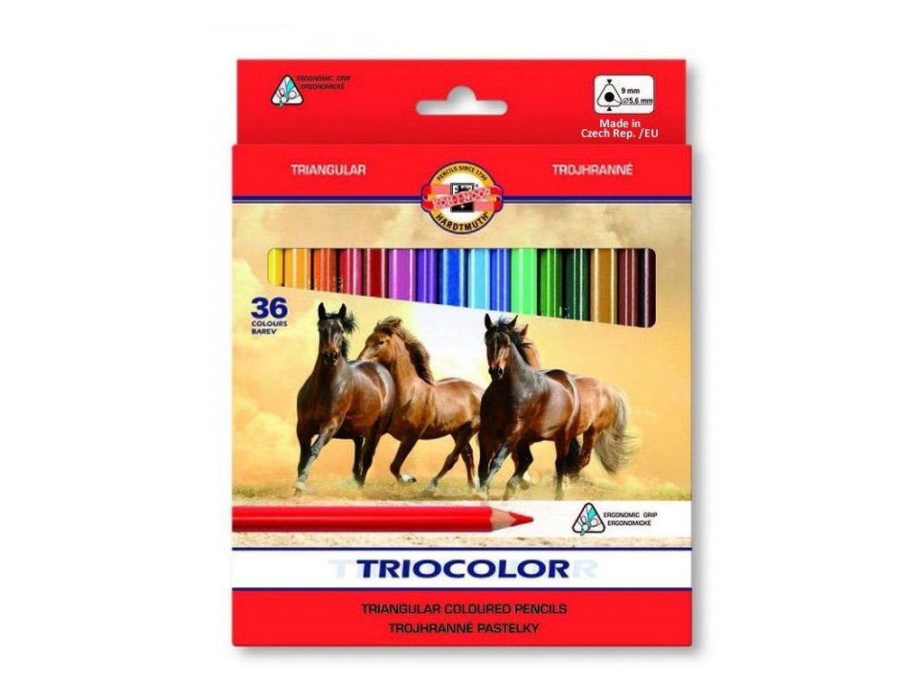 KOH-I-NOOR Trojhranné pastelky Triocolor 3145 - 36ks