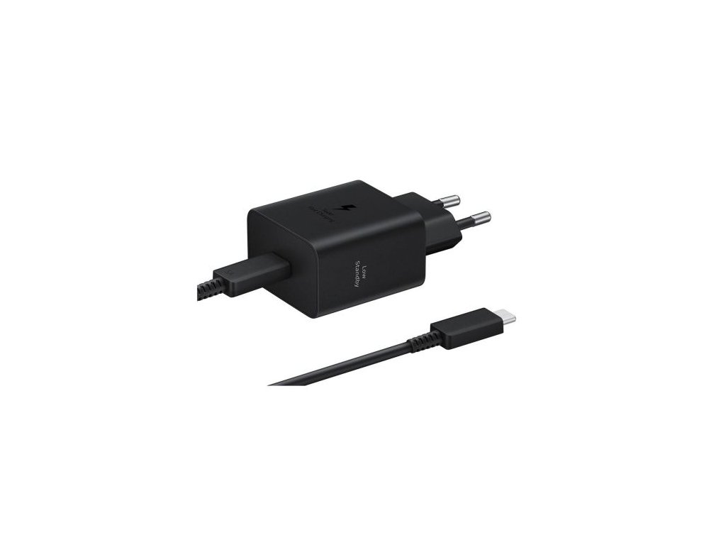 Samsung Travel Charger 45W with Type-C to Type-C cable (1.8m), PD3.0, PDO/PPS, Black EU (EP-T4511XBEGWW)
