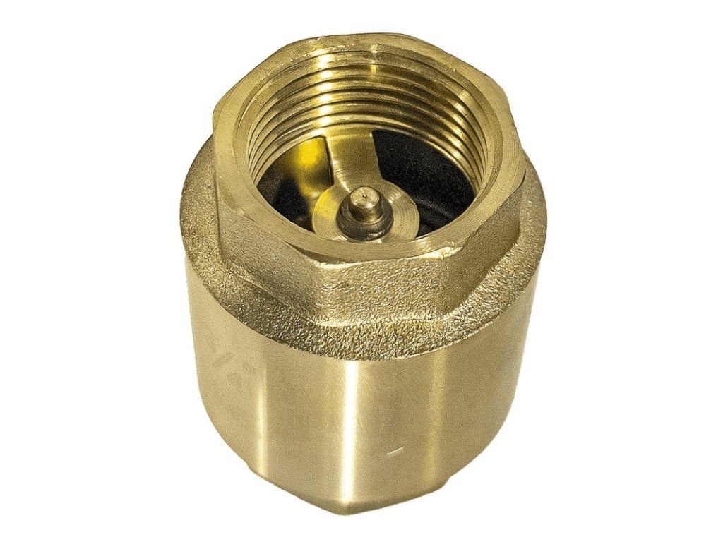 Universal check valve 5/4" all-brass, non-return valve for water