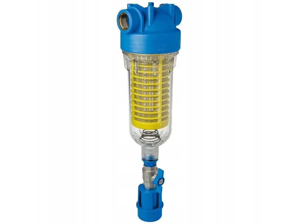 HYDRA 7" RAH 90mcr 1" connection Self-cleaning water filter with stainless steel mesh